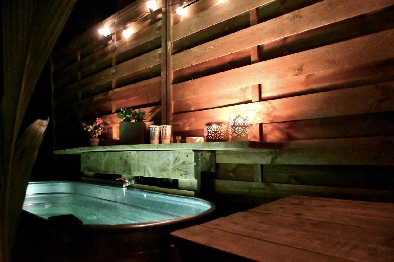 Tente bivouac&Spa privé avec poêle à bois Idrac-Respailles Exterior foto